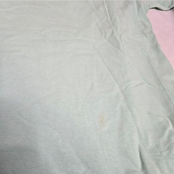 VINTAGE 90s mint green kittens in the rain short sleeve unisex tee shirt L - Picture 8 of 11